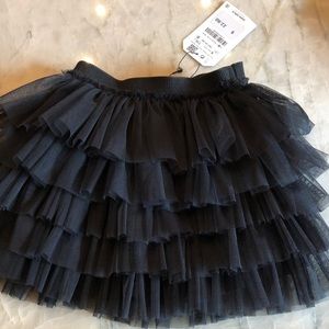 Zara black tulle skirt
